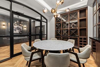 Modern dining area